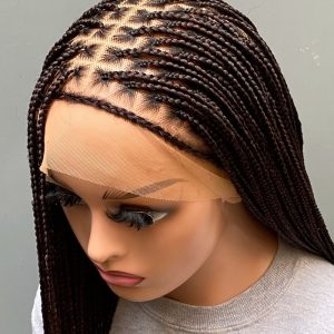 30 inches knotless braid wig on Full lace wig Customizable in color and length